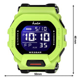 Premium Multi Function Hybrid Square Dial Watch - 1035