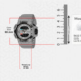 Digital Analog Men Sports Watch Waterproof Watch - 9010