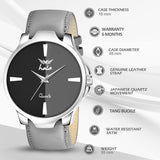 Stylish Minimalist Genuine Leather Analog Watch - 1046