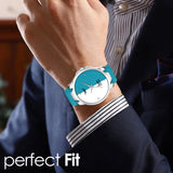 Stylish Minimalist Premium Genuine Leather Watch -1048