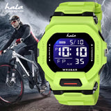 Premium Multi Function Hybrid Square Dial Watch - 1035