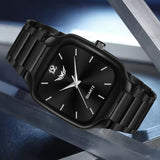 Premium Quality Square Stainless Steel Watch For Men - 8186