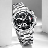 Keep n Touch Premium Moonphase Chronograph Series - For Men KnT-1025 Stainless Steel-Watch