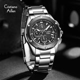 Multifunction Chrono Sub-Dials & Date Luxury Watch - 8899