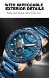 Multifunction Luxury Chrono with Date Business Watch - 8900