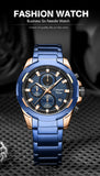 Luxury Waterproof Chrono Oversized Watch - 8888
