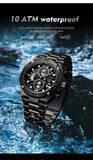 Oversized Luxury Waterproof Chrono Watch For Men - 9839