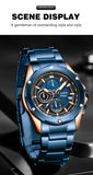 Multifunction Chrono Sub-Dials & Date Luxury Watch - 8899
