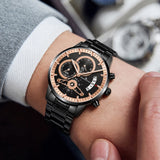 Keep n Touch Premium Moonphase Chronograph Series - For Men KnT-1025 Stainless Steel-Watch