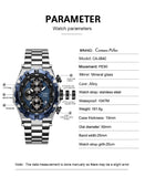 Luxury Business Multifunction Chrono Watch For Men - 9840