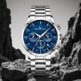 Keep In Touch Royale Men's Moonphase KnT-1026 Multifunction Stainless Steel Watch
