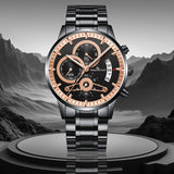 Keep n Touch Premium Moonphase Chronograph Series - For Men KnT-1025 Stainless Steel-Watch