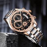 Keep n Touch Premium Moonphase Chronograph Series - For Men KnT-1025 Stainless Steel-Watch