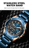 Multifunction Chrono Sub-Dials & Date Luxury Watch - 8899