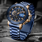 Waterproof Luxury Chronograph Watch For Men - 9842