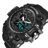 Quartz Movement Multi-Functional Dual Time Sports Watch - 8202