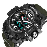 Quartz Movement Multi-Functional Dual Time Sports Watch - 8202