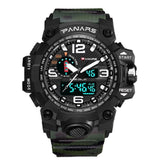 Quartz Movement Multi-Functional Dual Time Sports Watch - 8202