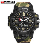 Quartz Movement Multi-Functional Dual Time Sports Watch - 8202