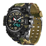 Quartz Movement Multi-Functional Dual Time Sports Watch - 8202