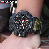Quartz Movement Multi-Functional Dual Time Sports Watch - 8202