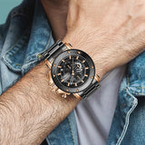 Waterproof Luxury Chronograph Watch For Men - 9842