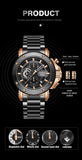 Waterproof Luxury Chronograph Watch For Men - 9842
