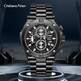 Oversized Luxury Waterproof Chrono Watch For Men - 9839