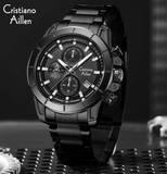 Multifunction Analog Black Sub-Dials & Date Watch Men - 8893