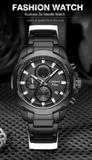 Luxury Waterproof Chrono Oversized Watch - 8888