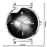 Analog Silver Black Women's - 8052