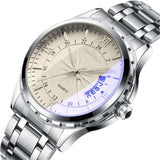 White Silver Analog Men's - 8026