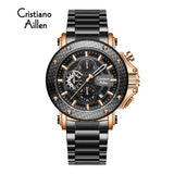 Waterproof Luxury Chronograph Watch For Men - 9842