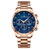 Keep In Touch Royale Men's Moonphase KnT-1026 Multifunction Stainless Steel Watch