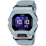 Premium Multi Function Hybrid Square Dial Watch - 1035