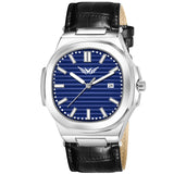 Analog Genuine Leather With Date Watch For Men - 3100