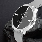 Stylish Minimalist Genuine Leather Analog Watch - 1046