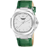 Analog Genuine Leather With Date Watch For Men - 3100